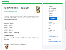 Tablet Screenshot of cpnaturopathic.com